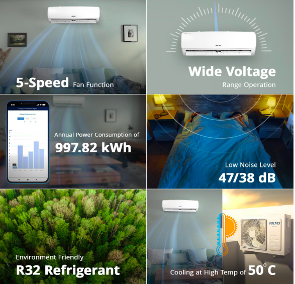 Voltas 1.5 Ton AC – A Smart Choice for Powerful and Affordable Cooling
